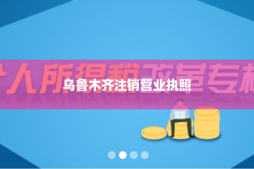 乌鲁木齐注销营业执照