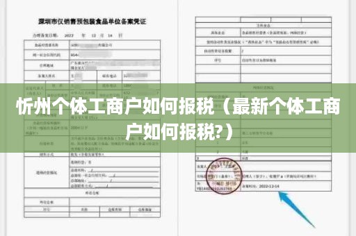 忻州个体工商户如何报税（最新个体工商户如何报税?）