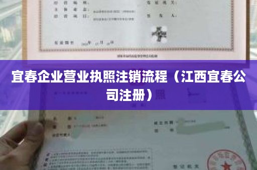 宜春企业营业执照注销流程（江西宜春公司注册）