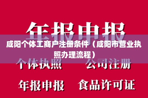 咸阳个体工商户注册条件（咸阳市营业执照办理流程）