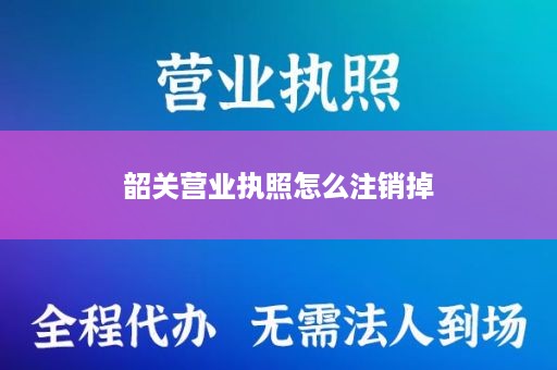 韶关营业执照怎么注销掉