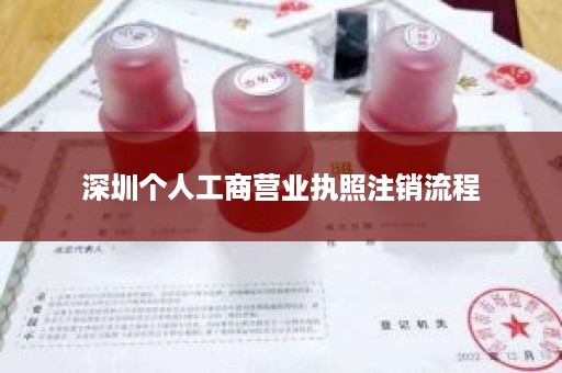 深圳个人工商营业执照注销流程