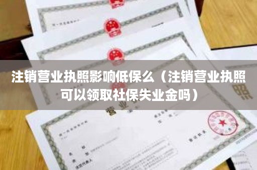 注销营业执照影响低保么（注销营业执照可以领取社保失业金吗）