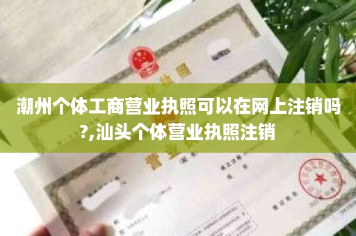 潮州个体工商营业执照可以在网上注销吗?,汕头个体营业执照注销