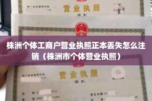 株洲个体工商户营业执照正本丢失怎么注销（株洲市个体营业执照）