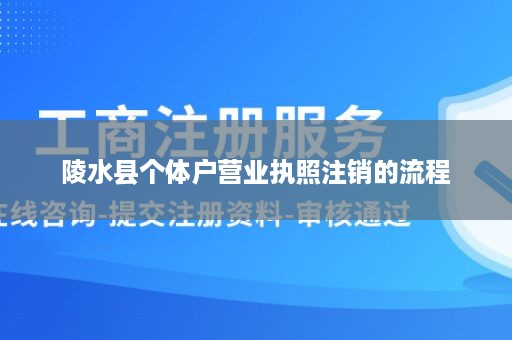 陵水县个体户营业执照注销的流程