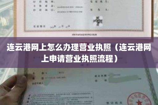 连云港网上怎么办理营业执照（连云港网上申请营业执照流程）