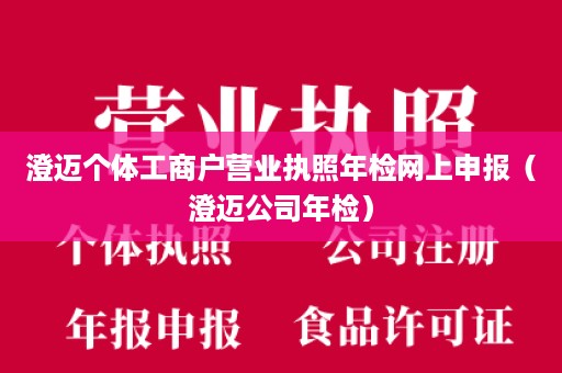 澄迈个体工商户营业执照年检网上申报（澄迈公司年检）