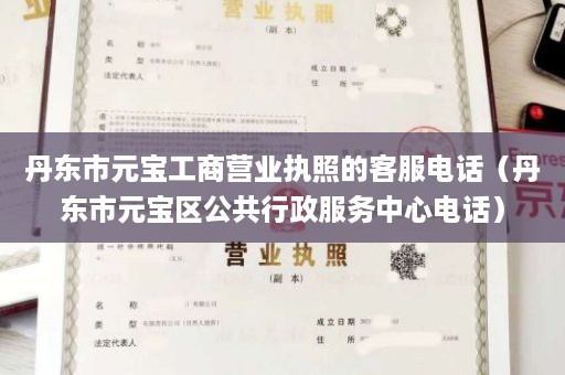 丹东市元宝工商营业执照的客服电话（丹东市元宝区公共行政服务中心电话）