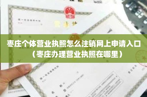 枣庄个体营业执照怎么注销网上申请入口（枣庄办理营业执照在哪里）