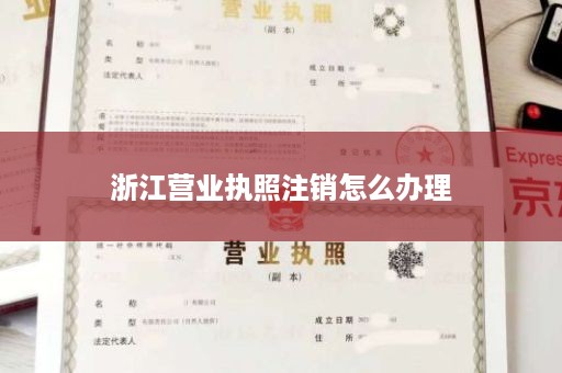 浙江营业执照注销怎么办理