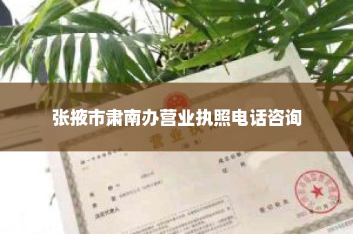 张掖市肃南办营业执照电话咨询