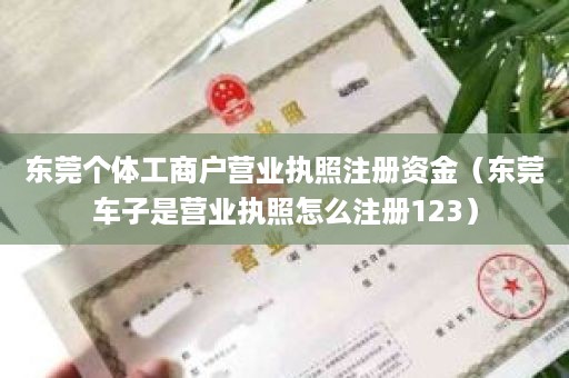 东莞个体工商户营业执照注册资金（东莞车子是营业执照怎么注册123）