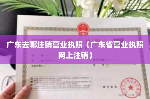 广东去哪注销营业执照（广东省营业执照网上注销）