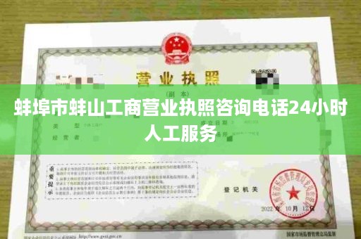 蚌埠市蚌山工商营业执照咨询电话24小时人工服务