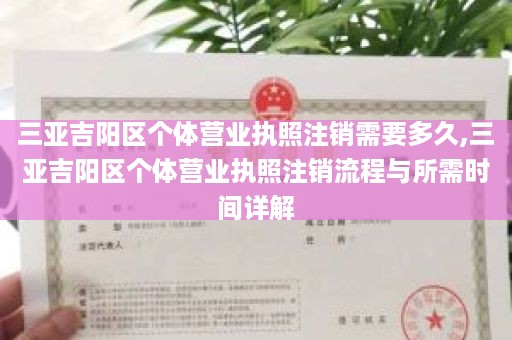 三亚吉阳区个体营业执照注销需要多久,三亚吉阳区个体营业执照注销流程与所需时间详解