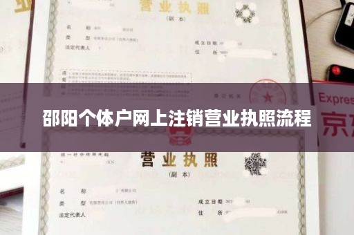 邵阳个体户网上注销营业执照流程