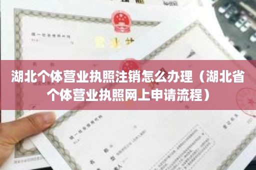 湖北个体营业执照注销怎么办理（湖北省个体营业执照网上申请流程）