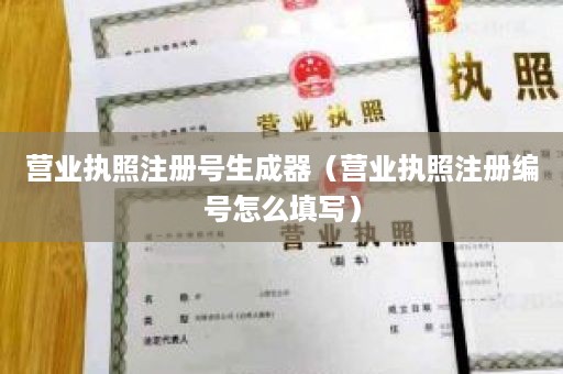 营业执照注册号生成器（营业执照注册编号怎么填写）