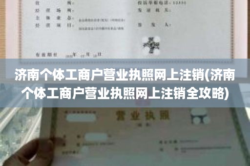 济南个体工商户营业执照网上注销(济南个体工商户营业执照网上注销全攻略)