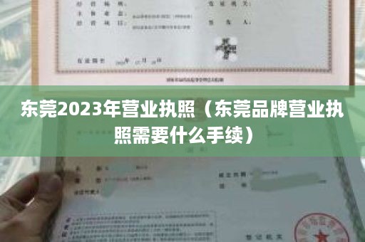 东莞2023年营业执照（东莞品牌营业执照需要什么手续）