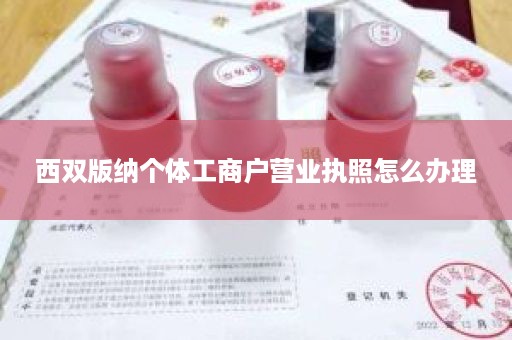 西双版纳个体工商户营业执照怎么办理