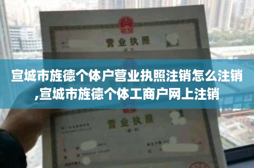 宣城市旌德个体户营业执照注销怎么注销,宣城市旌德个体工商户网上注销