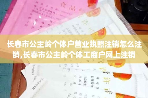 长春市公主岭个体户营业执照注销怎么注销,长春市公主岭个体工商户网上注销