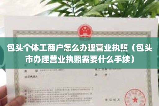 包头个体工商户怎么办理营业执照（包头市办理营业执照需要什么手续）