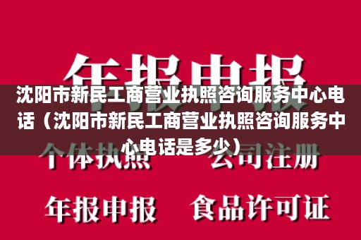 沈阳市新民工商营业执照咨询服务中心电话（沈阳市新民工商营业执照咨询服务中心电话是多少）