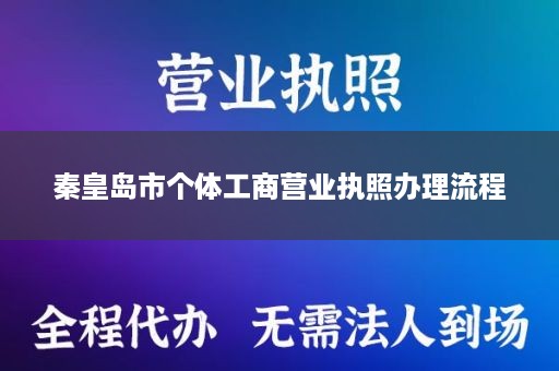 秦皇岛市个体工商营业执照办理流程