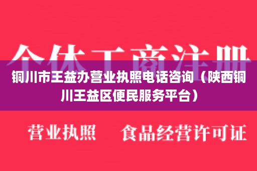 铜川市王益办营业执照电话咨询（陕西铜川王益区便民服务平台）