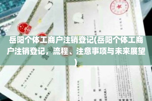 岳阳个体工商户注销登记(岳阳个体工商户注销登记，流程、注意事项与未来展望)