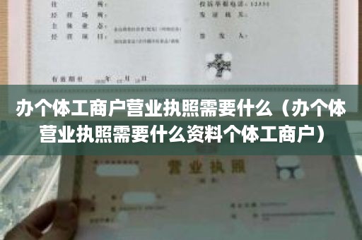 办个体工商户营业执照需要什么（办个体营业执照需要什么资料个体工商户）