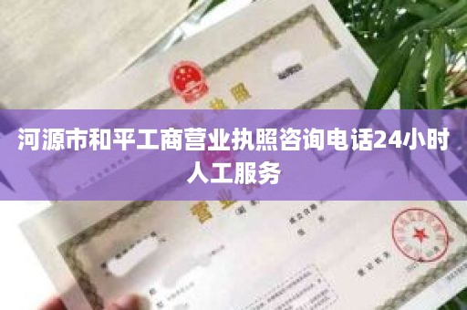 河源市和平工商营业执照咨询电话24小时人工服务