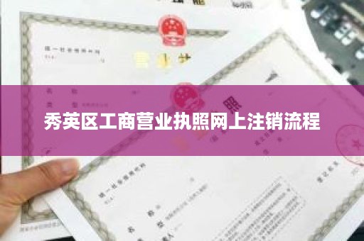 秀英区工商营业执照网上注销流程