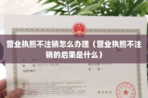 营业执照不注销怎么办理（营业执照不注销的后果是什么）