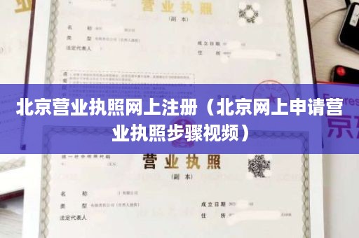 北京营业执照网上注册（北京网上申请营业执照步骤视频）