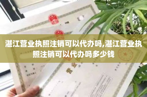 湛江营业执照注销可以代办吗,湛江营业执照注销可以代办吗多少钱