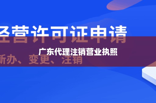 广东代理注销营业执照