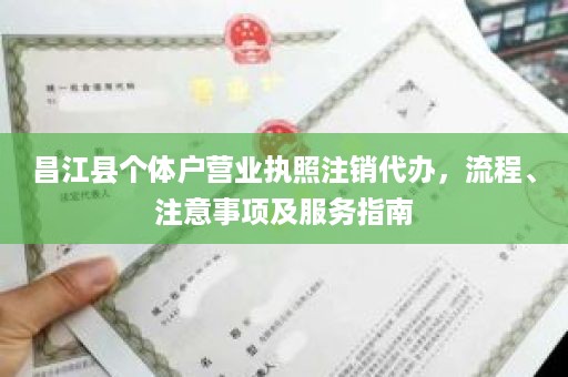 昌江县个体户营业执照注销代办，流程、注意事项及服务指南