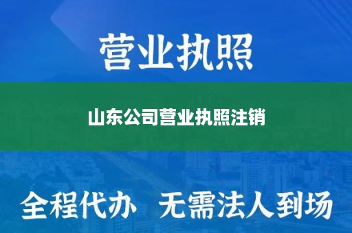 山东公司营业执照注销