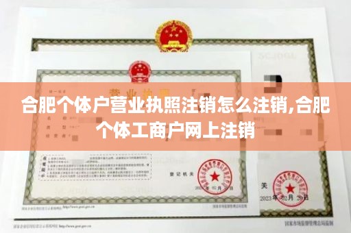 合肥个体户营业执照注销怎么注销,合肥个体工商户网上注销