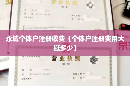 永城个体户注册收费（个体户注册费用大概多少）