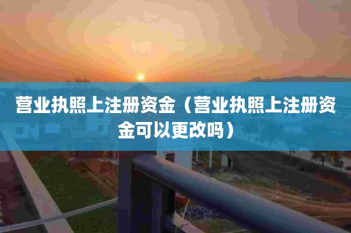 营业执照上注册资金（营业执照上注册资金可以更改吗）