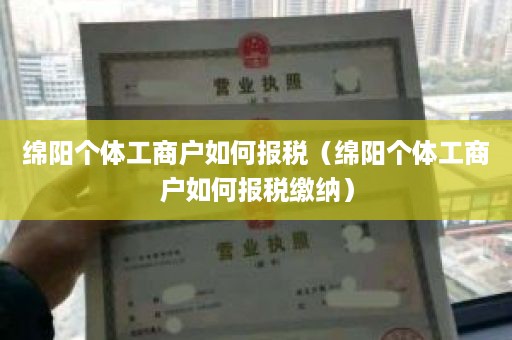 绵阳个体工商户如何报税（绵阳个体工商户如何报税缴纳）