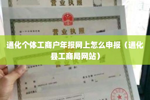 通化个体工商户年报网上怎么申报（通化县工商局网站）