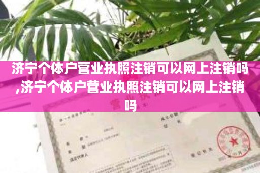 济宁个体户营业执照注销可以网上注销吗,济宁个体户营业执照注销可以网上注销吗