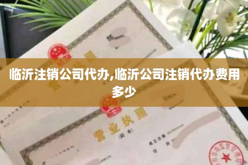 临沂注销公司代办,临沂公司注销代办费用多少