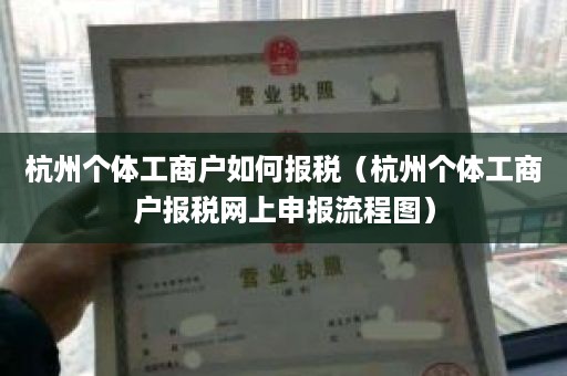 杭州个体工商户如何报税（杭州个体工商户报税网上申报流程图）